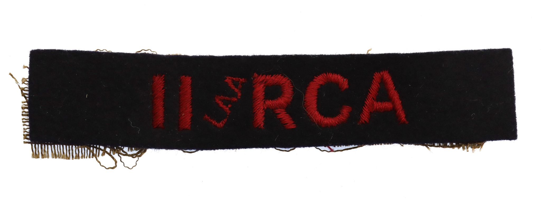 11th Light Anti-Aircraft Royal Canadian Artillery (11 LAA RCA) Cloth Shoulder Title