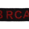 8th Royal Canadian Artillery (8 RCA) Cloth Shoulder Title
