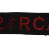2nd Survey Regiment Royal Canadian Artillery (2 SVY RCA) Cloth Shoulder Title