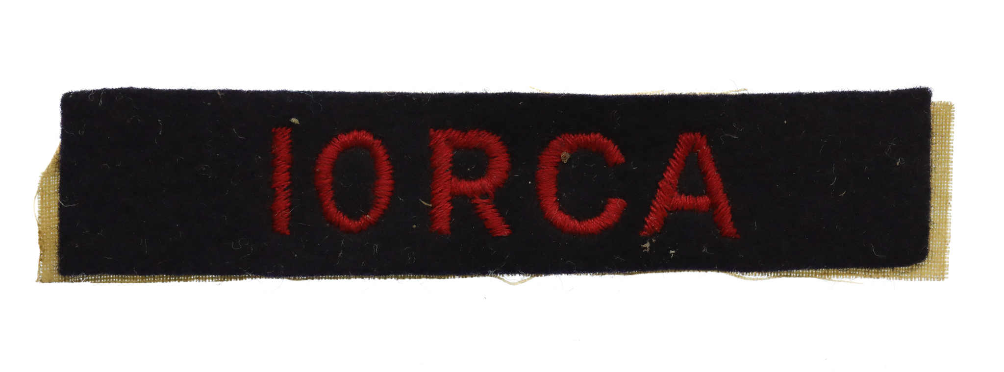 10th Royal Canadian Artillery (10 RCA) Cloth Shoulder Title