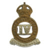 4th Queen's Own Hussars Collar Badge - King's Crown