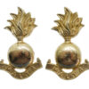 Pair of Royal Malta Artillery Anodised (Staybrite) Collar Badges