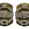 Pair of Royal Tank Regiment Anodised (Staybrite) Collar Badges 