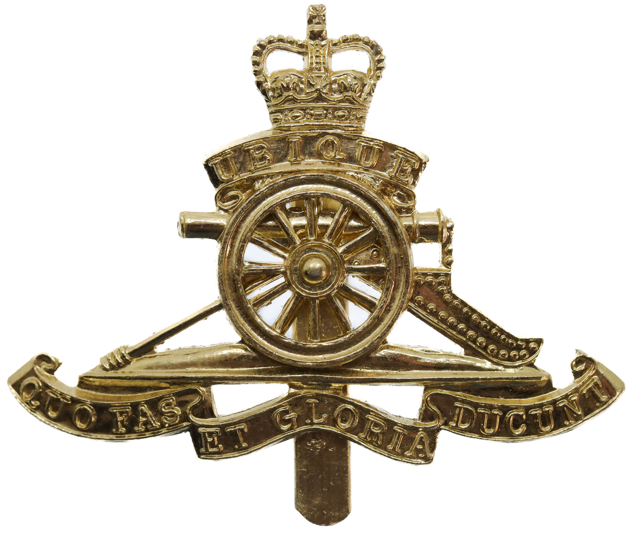 Royal Artillery Anodised (Staybrite) Cap Badge 