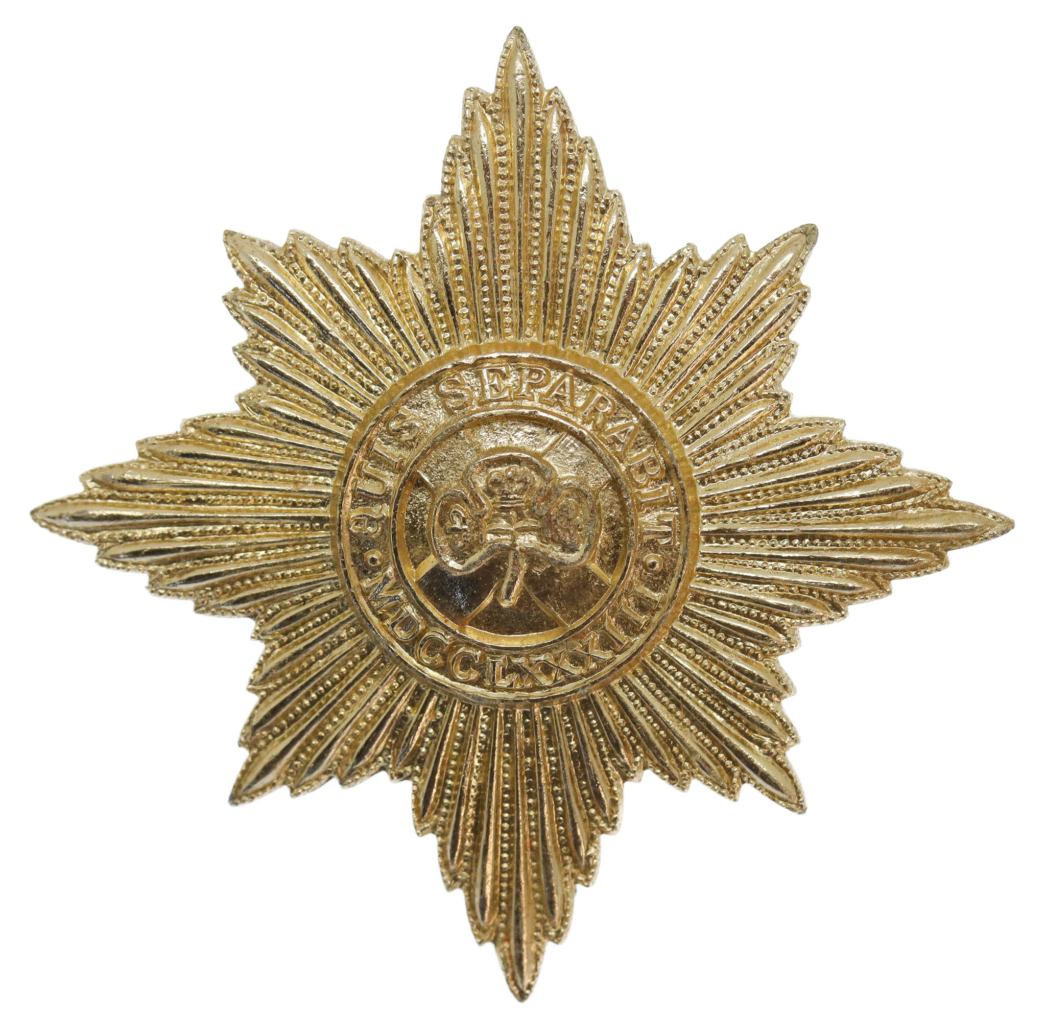 Irish Guards Anodised (Staybrite) Cap Badge