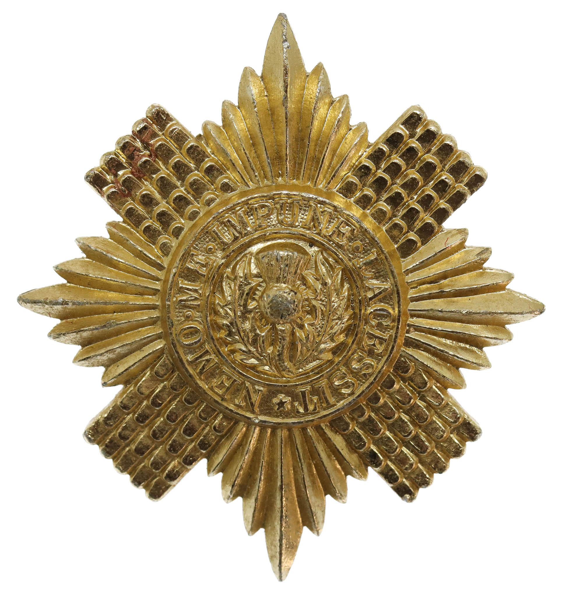 Scots Guards Anodised (Staybrite) Cap Badge