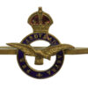Royal Air Force (R.A.F.) Enamelled Sweetheart Brooch - King's Crown