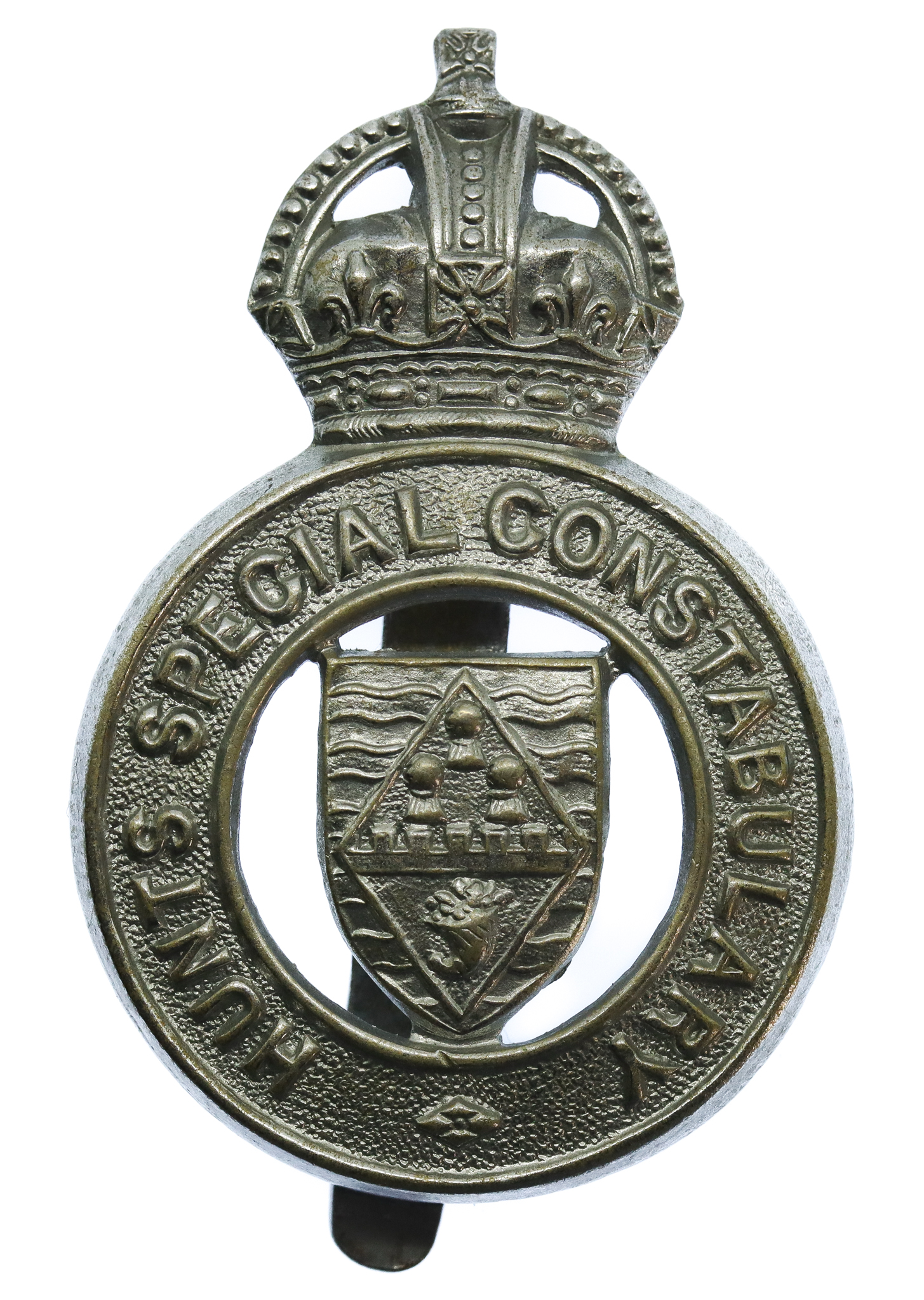 Hunts Special Constabulary Cap Badge - King's Crown