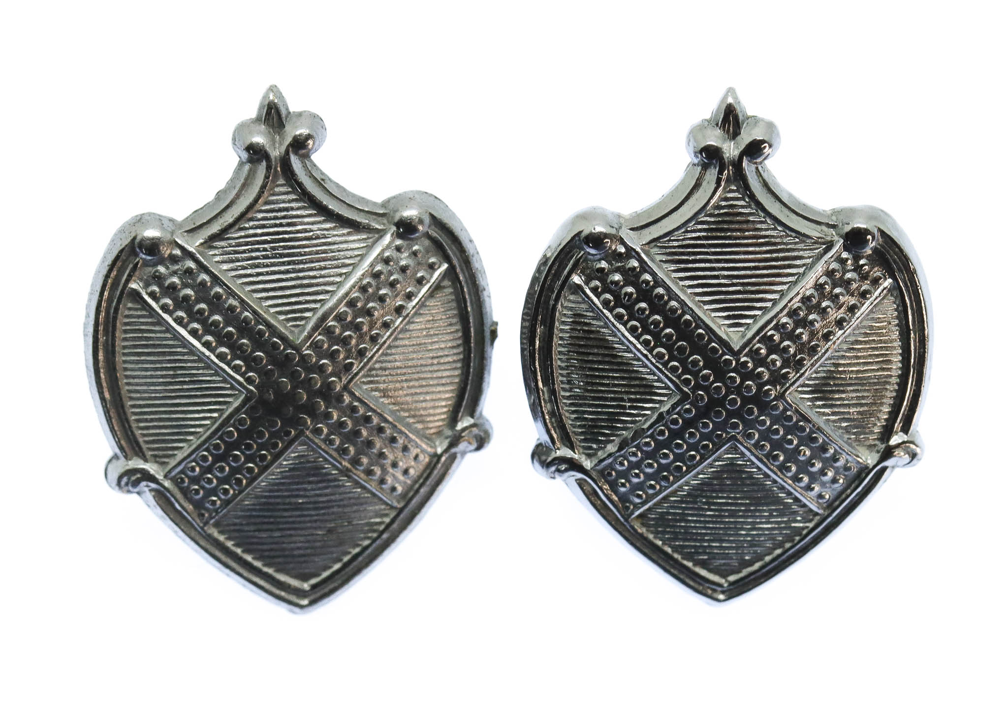 Pair of St. Albans City Police Collar Badges