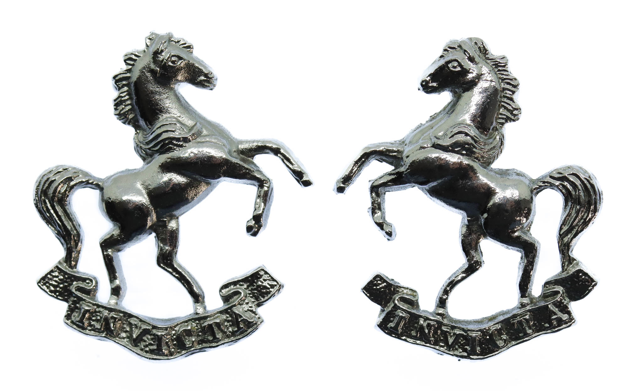 Pair of Kent Constabulary Collar Badges