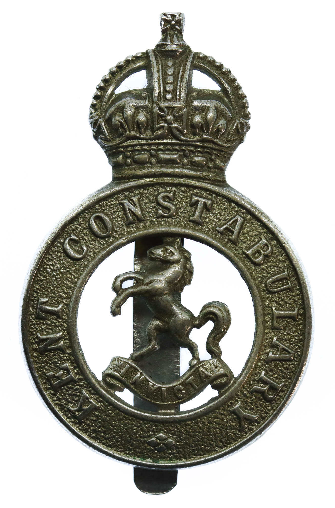 Kent Constabulary Cap Badge - King's Crown