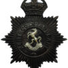 Kent Constabulary Black Helmet Plate - King's Crown