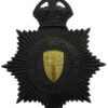 City of London Police Black Star Helmet Plate - King's Crown