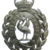 Liverpool City Police Wreath Helmet Plate - Queen's Crown