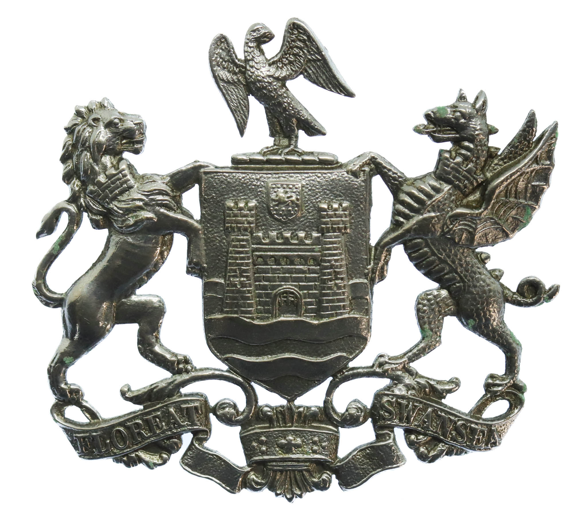 Swansea Borough Police Coat of Arms Cap Badge