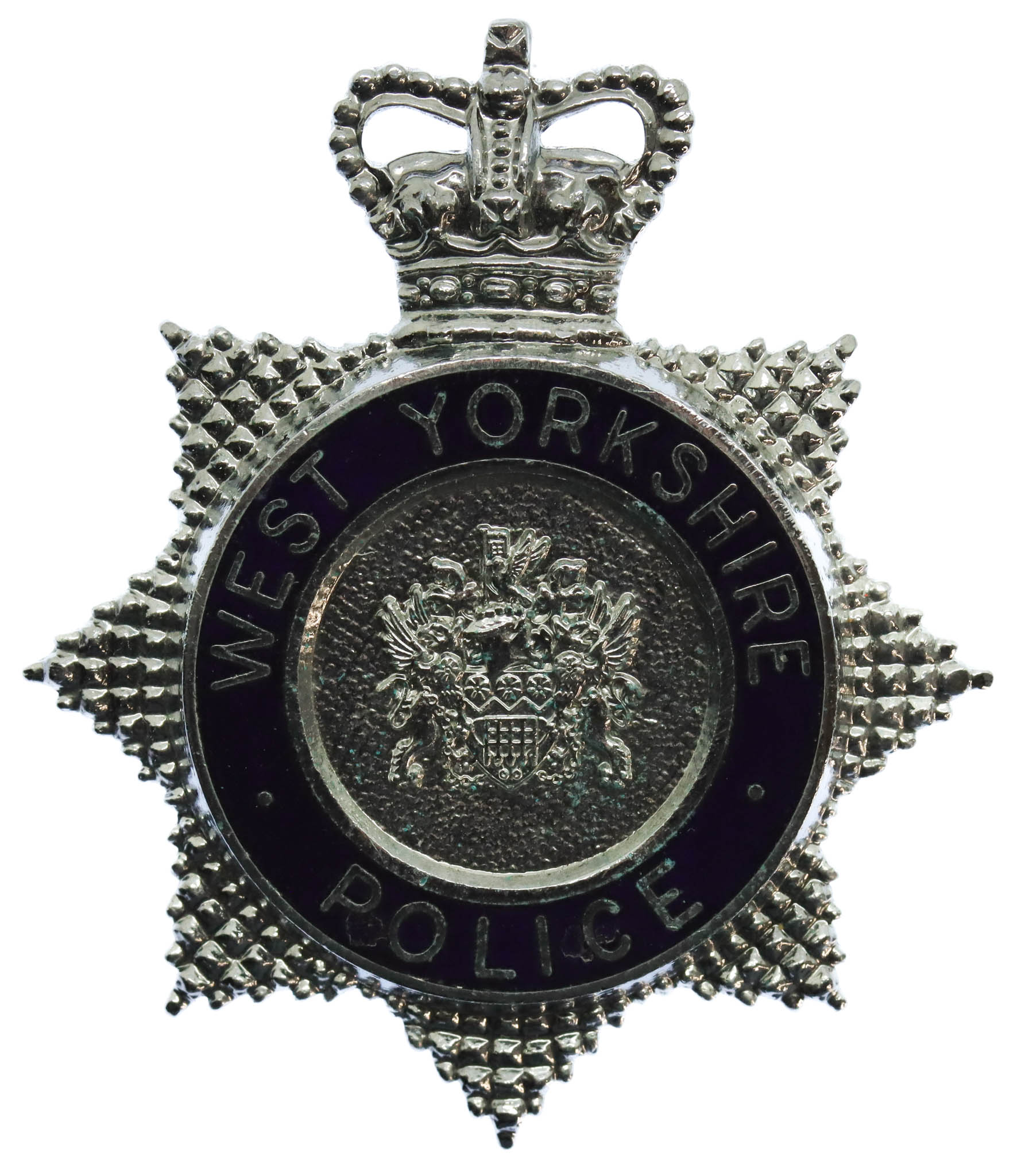 West Yorkshire Police Enamelled Cap Badge - Queen's Crown