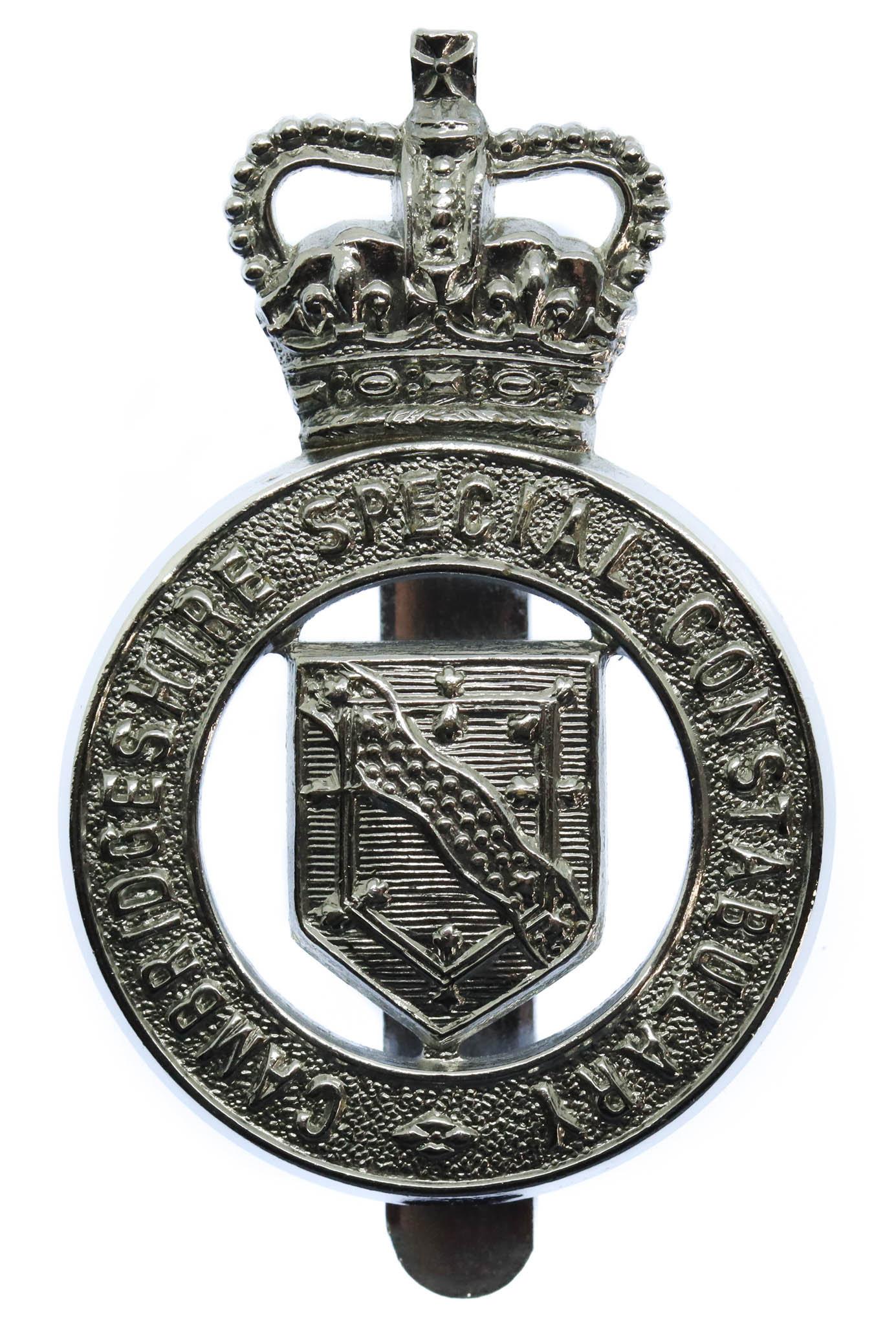 Cambridgeshire Special Constabulary Cap Badge - Queen's Crown