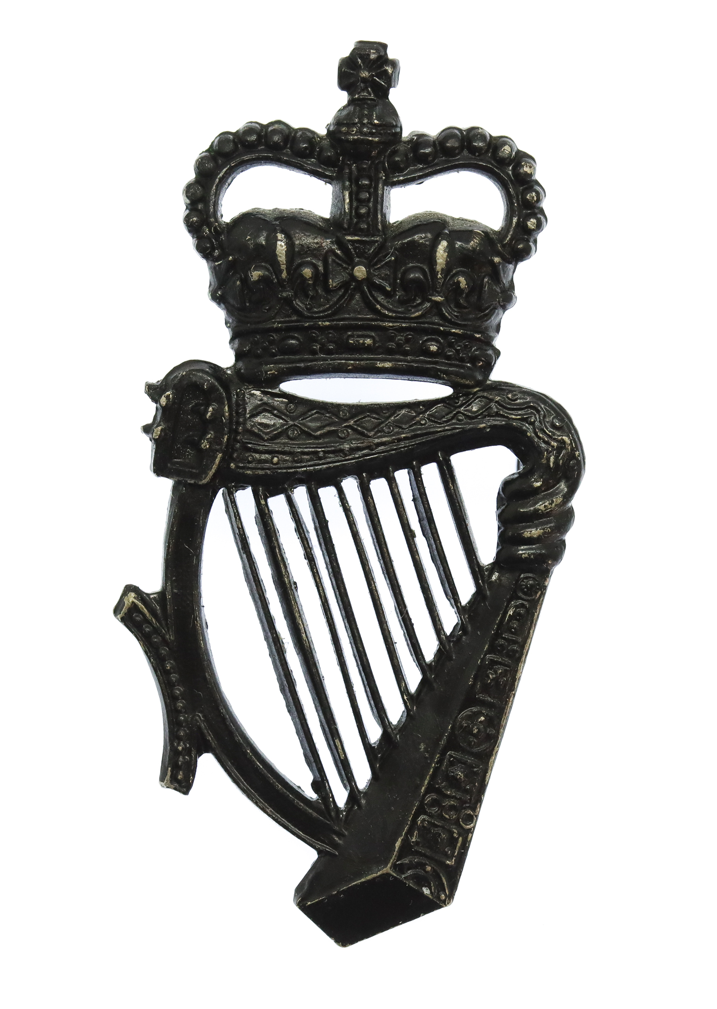 Royal Ulster Constabulary (R.U.C.) Cap Badge - Queen's Crown