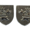 Pair of Cleveland Constabulary Collar Badges
