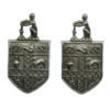 Pair of Stoke-on-Trent City Police Collar Badges