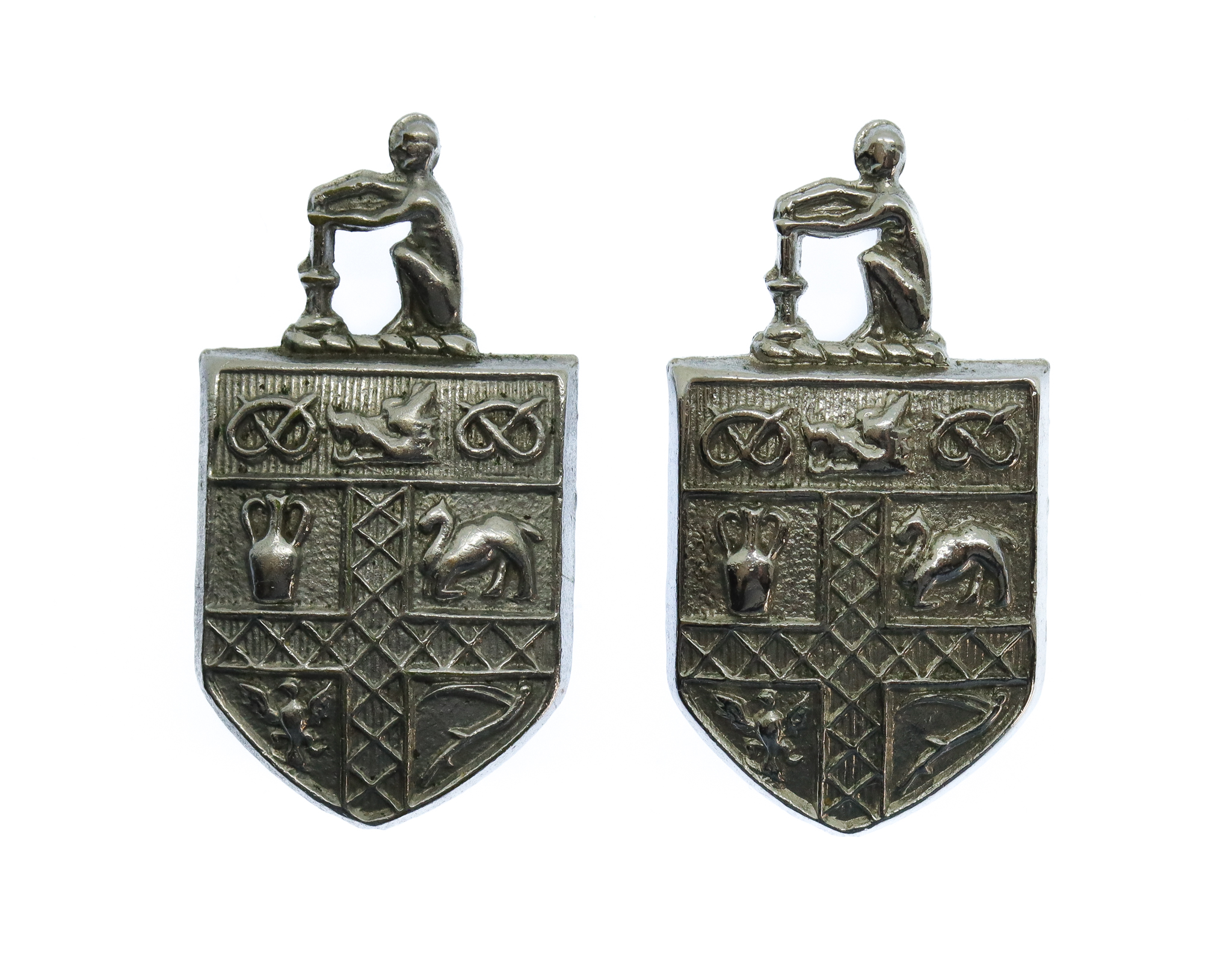 Pair of Stoke-on-Trent City Police Collar Badges