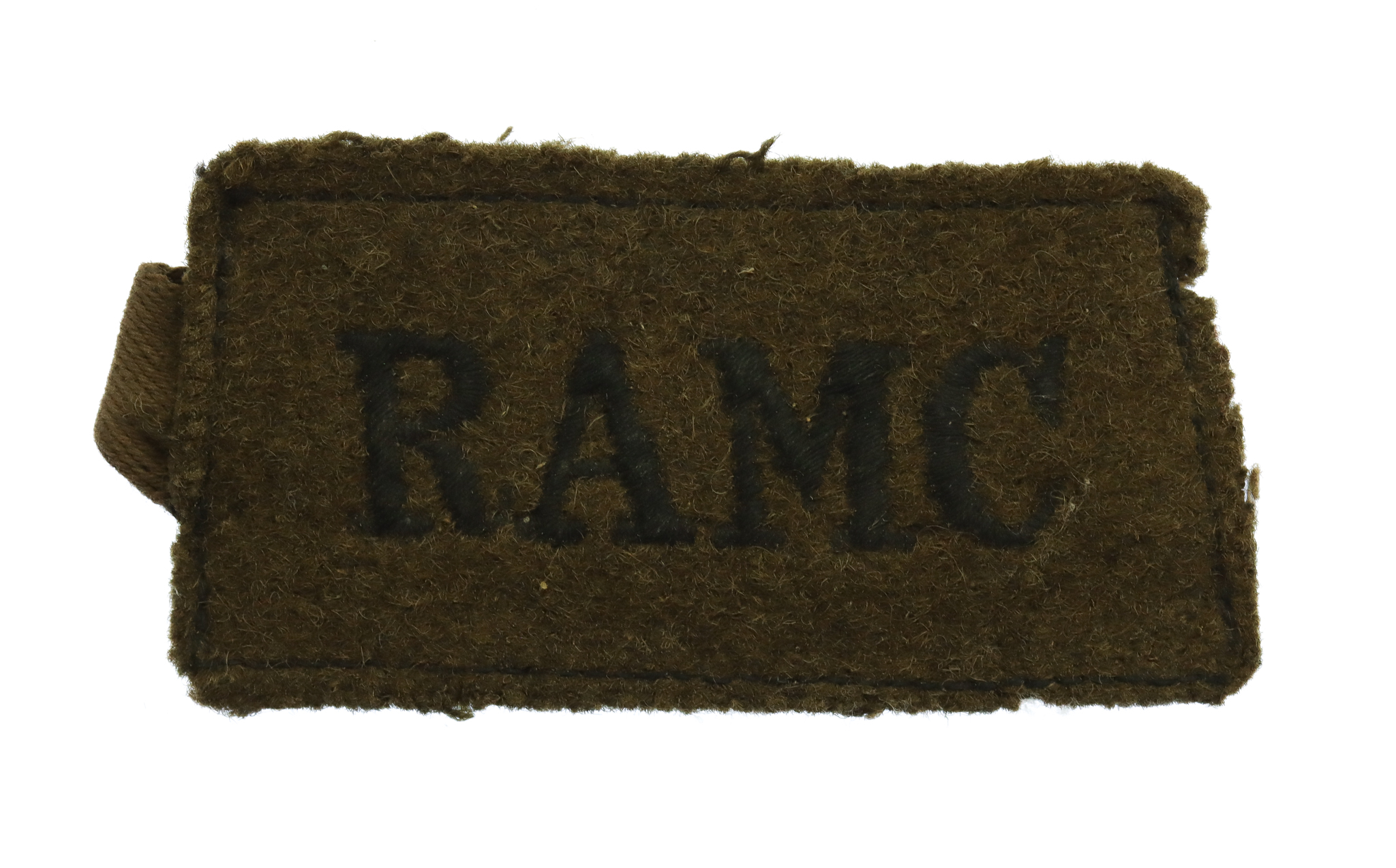 Royal Army Medical Corps (R.A.M.C.) Cloth Slip On Shoulder Title