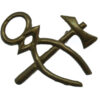 British Army Blacksmith / Artificer Brass Trade Badge