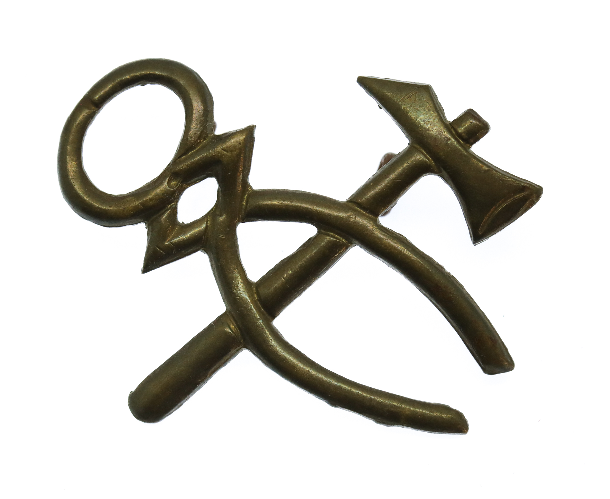 British Army Blacksmith / Artificer Brass Trade Badge