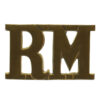 Royal Marines (RM) Brass Shoulder Title