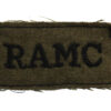 Royal Army Medical Corps (R.A.M.C.) Cloth Slip On Shoulder Title