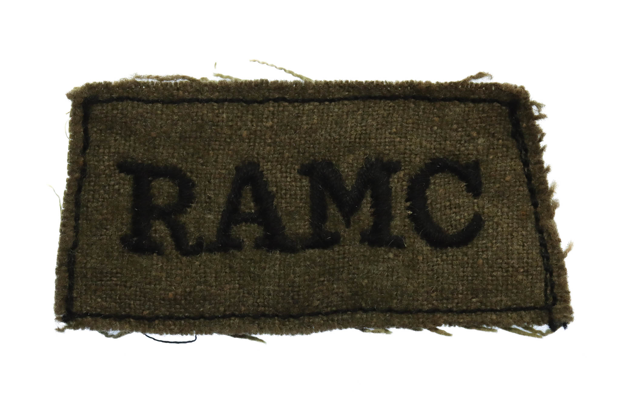 Royal Army Medical Corps (R.A.M.C.) Cloth Slip On Shoulder Title