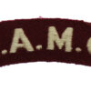 Royal Army Medical Corps (R.A.M.C.) Cloth Shoulder Title