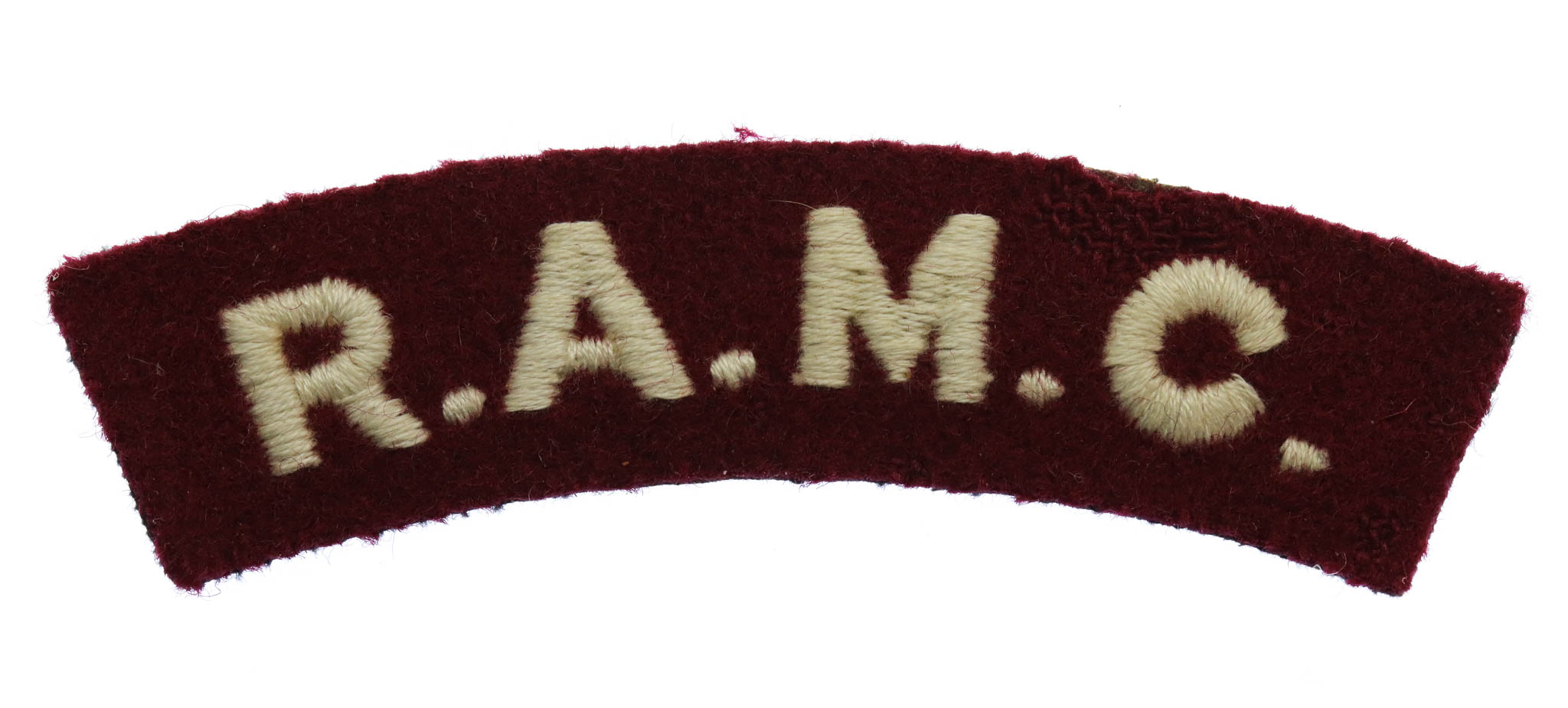 Royal Army Medical Corps (R.A.M.C.) Cloth Shoulder Title