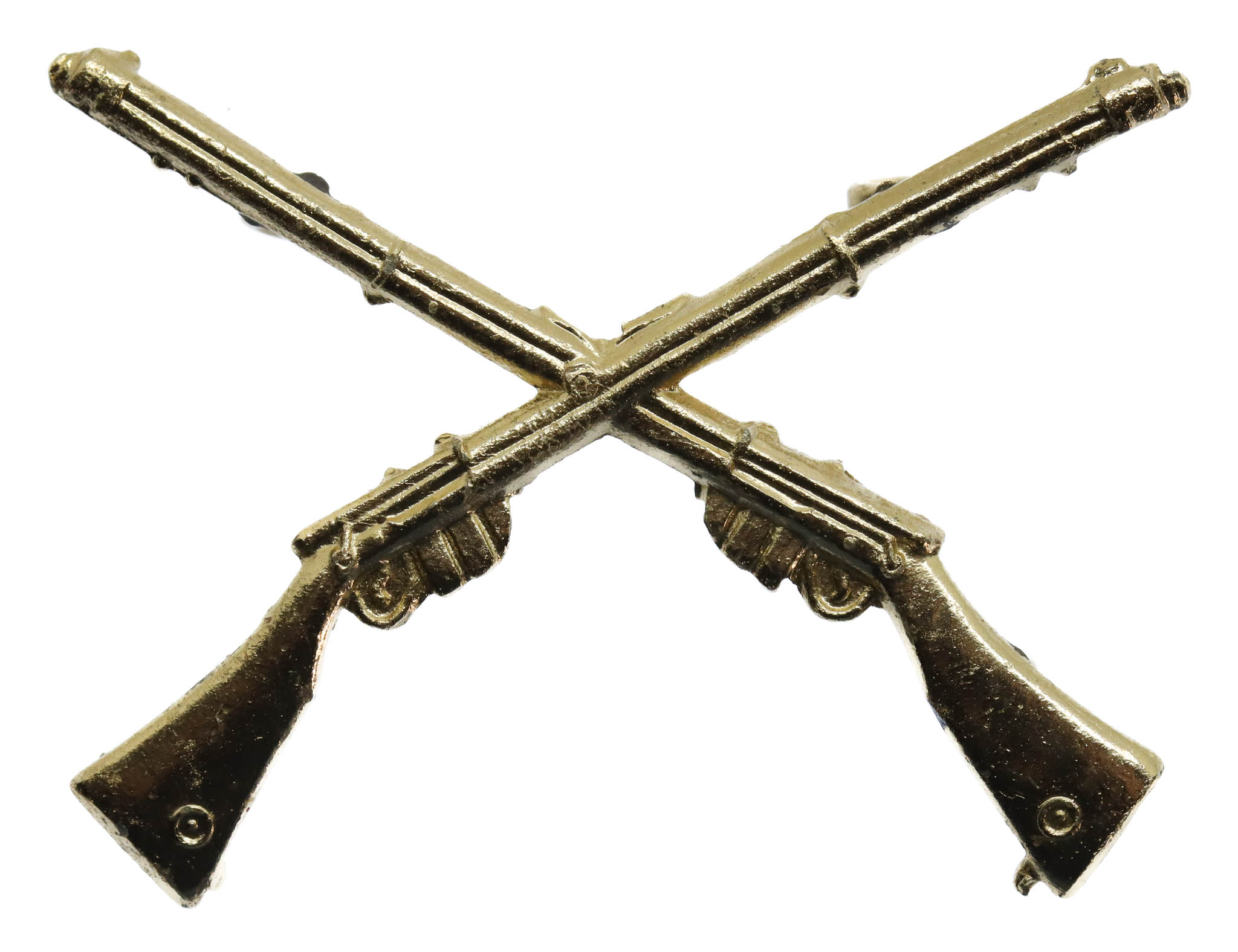 British Army Crossed Rifles Marksmans Anodised (Staybrite) Trade Badge