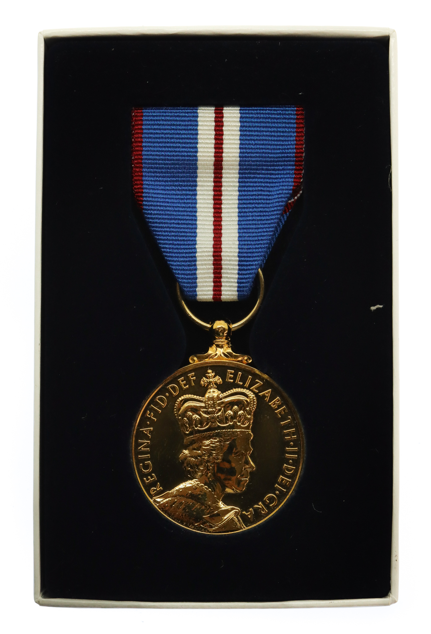 2002 Queen Elizabeth II Golden Jubilee Medal in Box of Issue