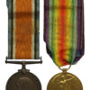 WW1 British War & Victory Medal Pair to Underage Soldier - Gnr. W. Watkinson, Royal Artillery - Wounded