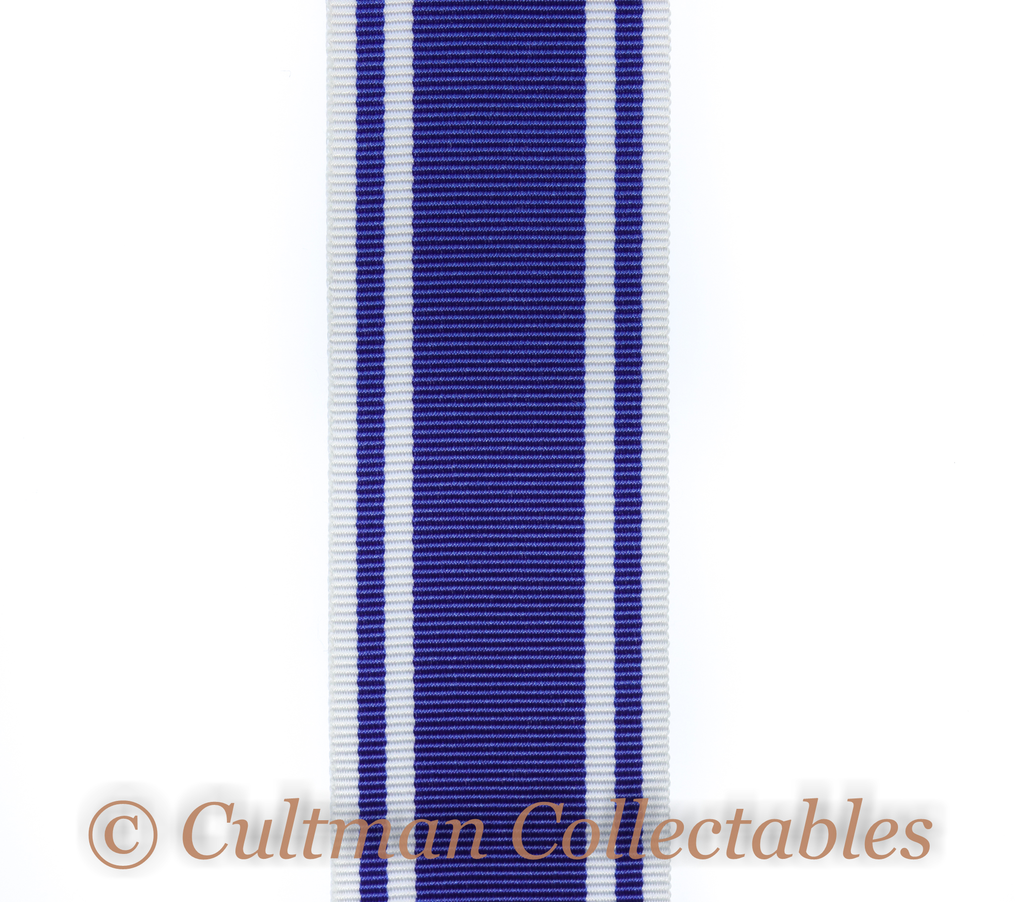 Police Long Service & Good Conduct Medal Ribbon - Full Size