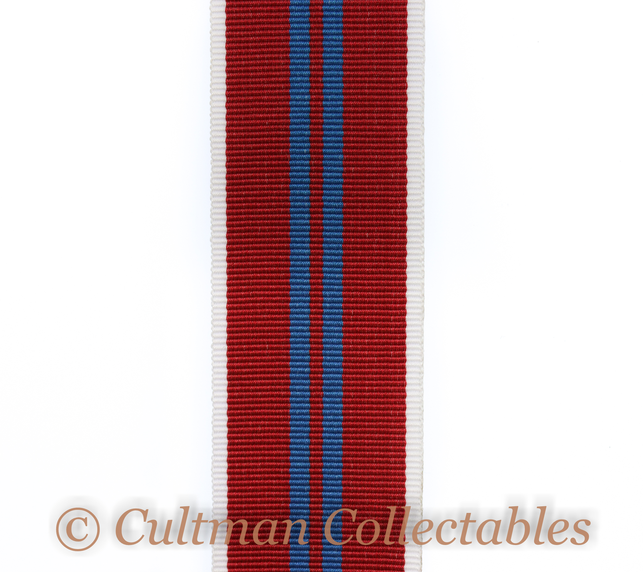 Elizabeth II 1953 Coronation Medal Ribbon – Full Size