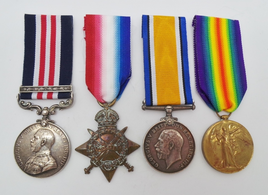WW1 Military Medal & Bar, 1914-15 Star, British War Medal & Victory Medal Group - Cpl. J. Elson, 24th (2nd Sportsmans) Bn. Royal Fusiliers