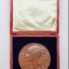 Large Bronze 1897 Queen Victoria Diamond Jubilee Medal Medallion in Fitted Box
