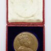 Large Bronze 1902 King Edward VII Coronation Medal Medallion in Fitted Case 