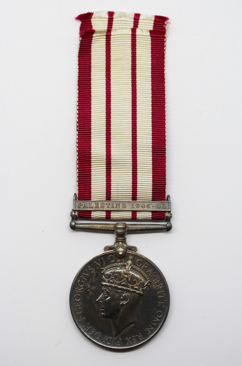 Naval General Service Medal (Clasp - Palestine 1945-48) with Original Documents - Mne. W. Sissons, Royal Marines (45 and 40 Commando)