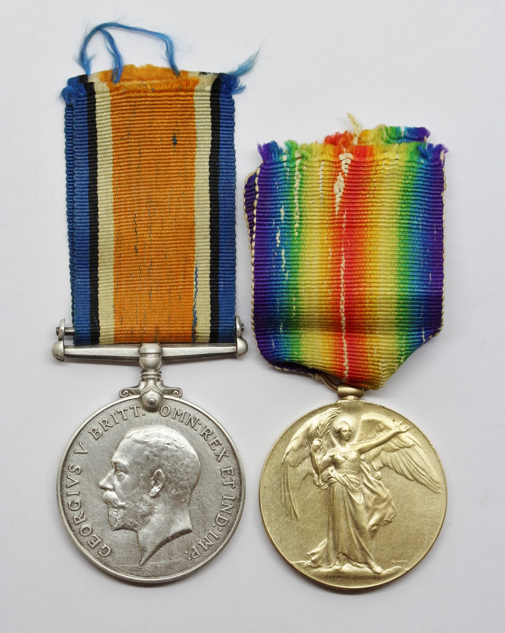 WW1 British War & Victory Medal Pair - Pte. L. Grunwell, West Riding Regiment