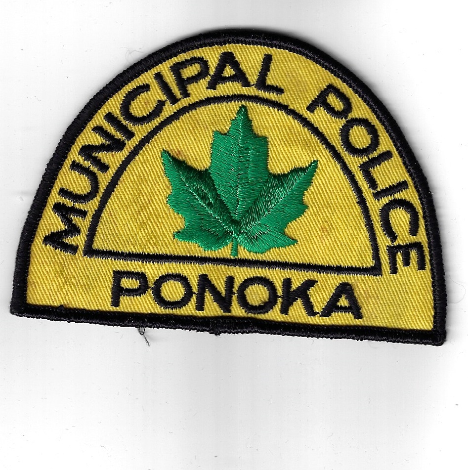 Canadian Ponoka Municipal Police Cloth Patch