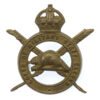 Canadian Corps of Military Staff Clerks Cap Badge - King's Crown