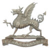 Brecknockshire Battalion, South Wales Borderers Officer's Silvered Cap Badge