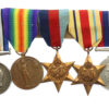 WW1 and WW2 Casualty Medal Group of Seven - Pte. J.G. Parrott, Middlesex Regiment and E.N.S.A. 