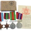 WW2 Japanese Prisoner of War Casualty Medal Group of Four - Gnr. F. Nelson, 9th Coast Regt, Royal Artillery