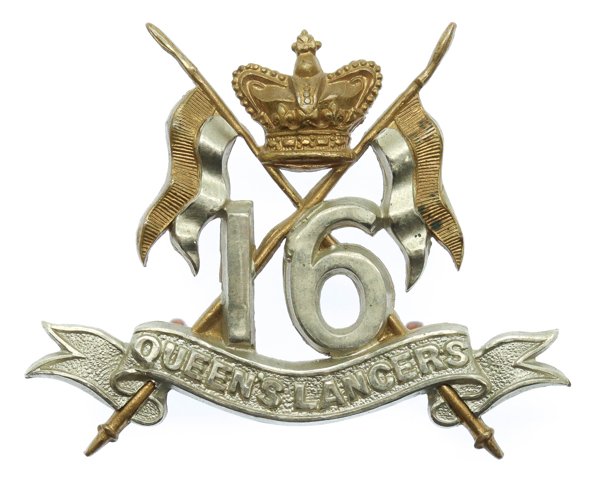 Victorian 16th Queen's Lancers Cap Badge