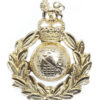Royal Marines Anodised (Staybrite) Cap Badge - Queen's Crown